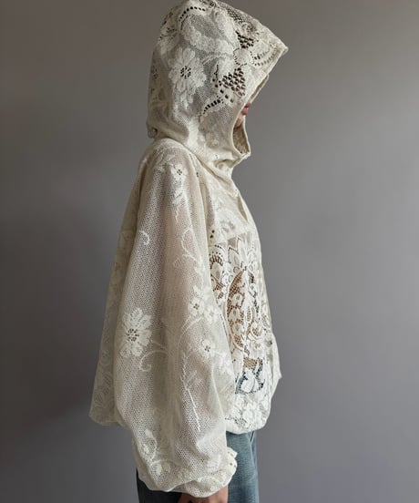 【RE;CIRCLE】RE Lace Hooded Jacket / 260824-009