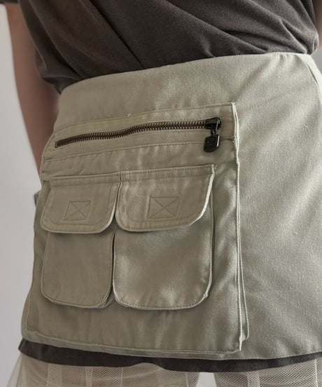 【RE;CIRCLE】  RE Fishing Vest Belt Bag / 260810-006