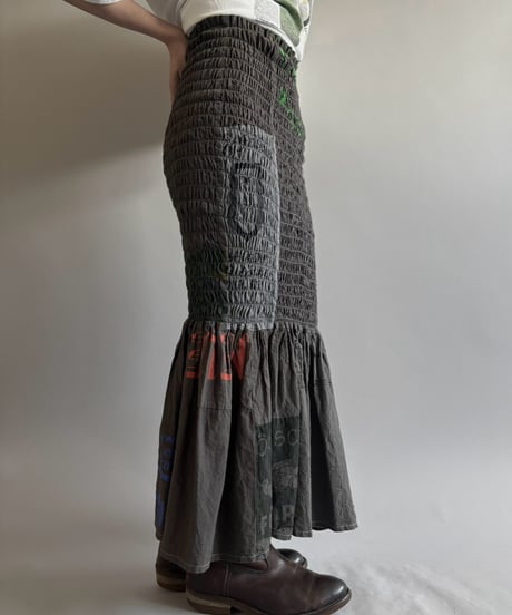 【RE;CIRCLE】  RE Eco Bag Shirring Skirt / 260810-041
