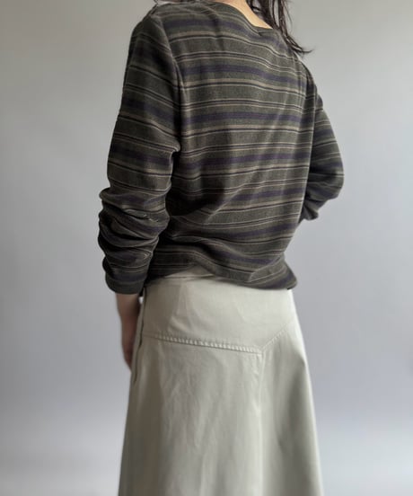【USED】 Lauren Ralph Lauren Border Knit Top / 260905-024