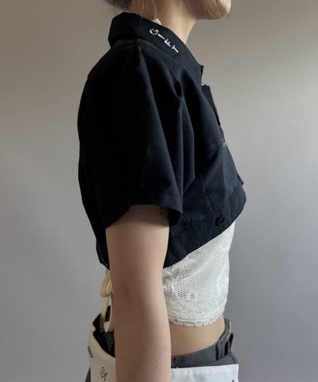【Chinatsu Aoyama】 RE Makers Shirt Navy / 260813-038