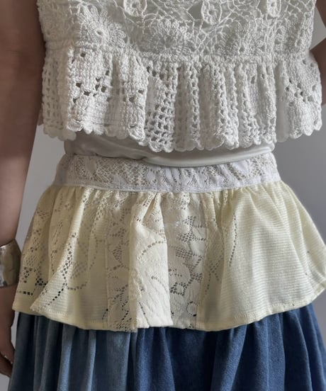 【RE;CIRCLE】  RE Crochet Long Skirt / 260810-038