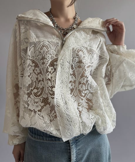 【RE;CIRCLE】RE Lace Hooded Jacket / 260824-009