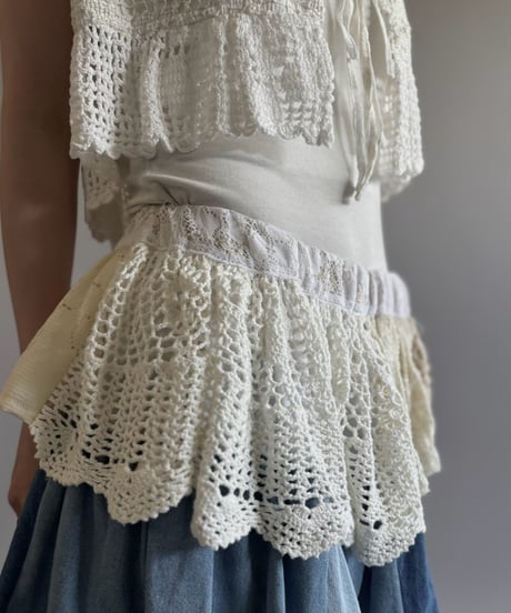 【RE;CIRCLE】  RE Crochet Long Skirt / 260810-038