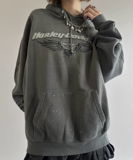 【USED】 HARLEY-DAVIDSON Over Size Hoodie / 261003-023