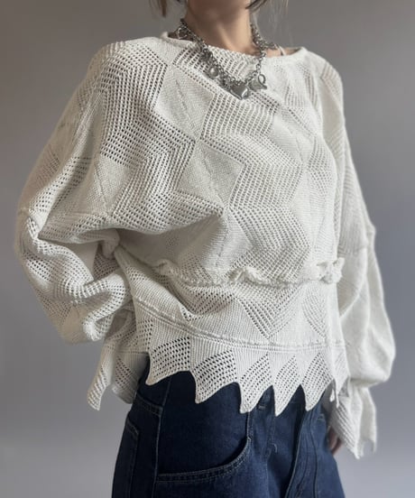 【RE;CIRCLE】 RE Crochet Top / 260803-016