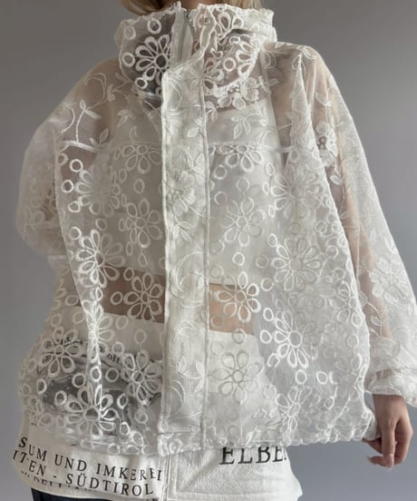 【RE;CIRCLE】RE Crochet  Hooded Blouson / 260709-014