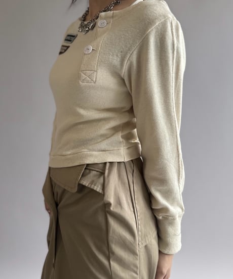 【RE;CIRCLE】 RE Under Wear Boat Neck Shirt  / 261019-015