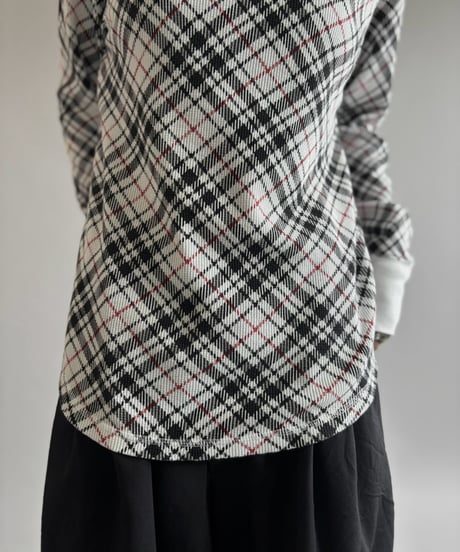 【USED】 Plaid Thermal L/S Tee / 261003-013