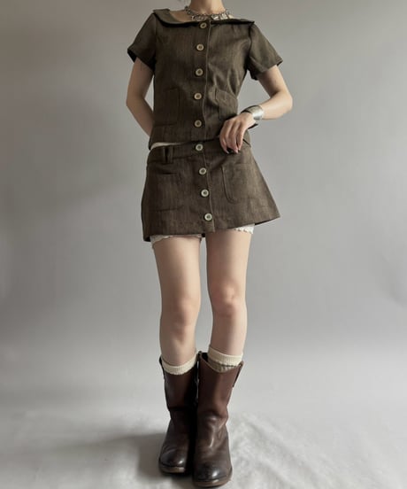 【USED】 Set Up S/S Jacket & Skirt/ 260815-012