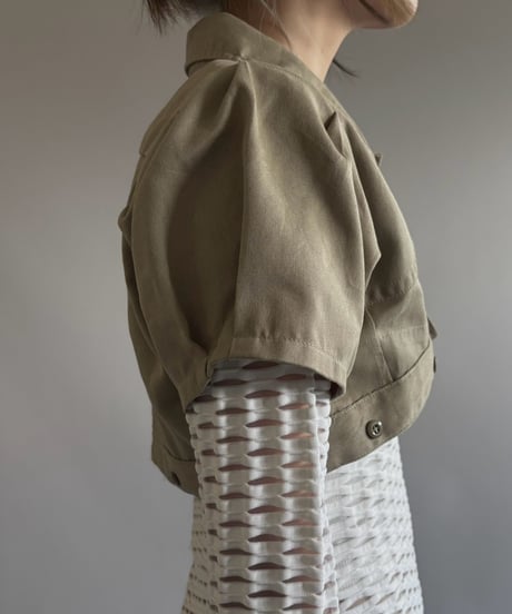 【Chinatsu Aoyama】 RE Makers Shirt Khaki / 260813-021