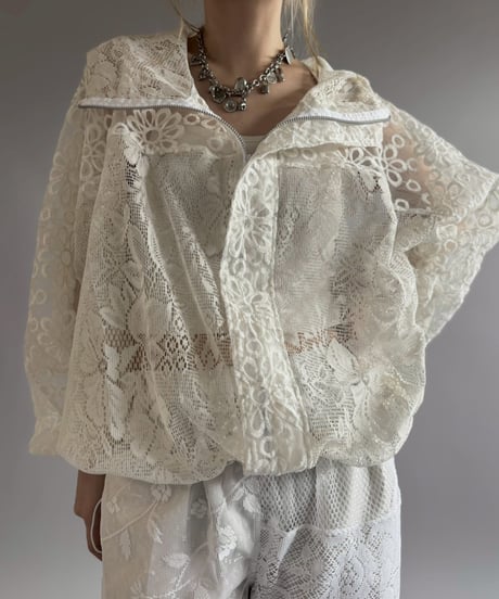 【RE;CIRCLE】RE Crochet  Hooded Blouson / 260709-016