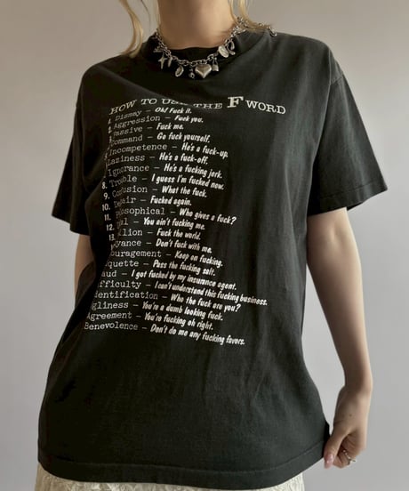 【USED】 Made in USA  Fuck Word T-Shirt/ 260711-003