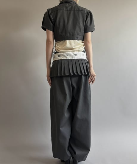 【Chinatsu Aoyama】 RE Makers Shirt Charcoal / 260813-028