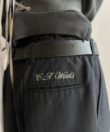 【Chinatsu Aoyama】 Suit Docking Wide Pants  /  2601022-002