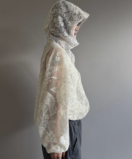 【RE;CIRCLE】RE Lace Hooded Jacket / 260824-005