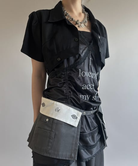 【Chinatsu Aoyama】 RE Makers Shirt Black / 260813-040