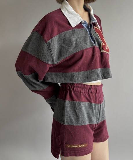 【RE;CIRCLE】 RE Cropped Rugger Shirt Set-Up  /261015-003