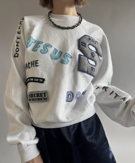 【RE;CIRCLE】 RE Mash up Products Handwritten Sweat Top  /261026-003