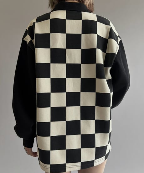 【USED】 PLEASURES Checker Flag Polo Shirt / 261003-020