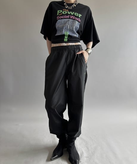 【USED】 Made in USA 90's Power of Social T-Shirt / 260801-025
