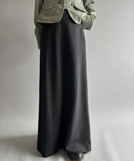 【USED】 Wool Mix Flare Skirt /261010-007