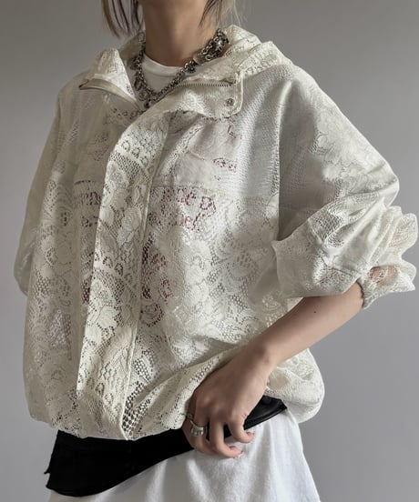 【RE;CIRCLE】RE Lace Hooded Jacket / 260824-001