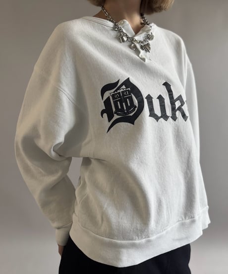 【USED】 Made in USA 90's DUKE Henry Neck Sweat  / 261031-025
