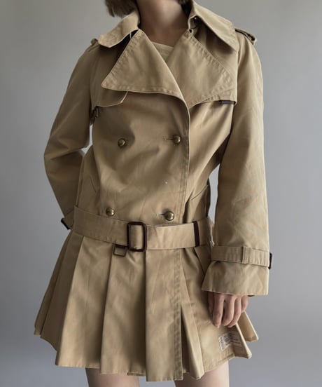 【RE;CIRCLE】 RE Pleated Hem Trench Coat  / 261019-027