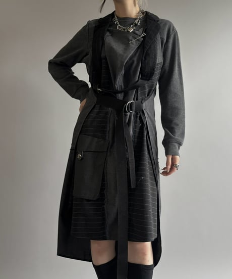 【USED】 Frocku-London Design Patchwork L/S Dress / 260919-003