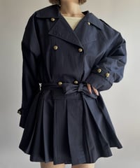 【RE;CIRCLE】 RE Pleated Hem Trench Coat  / 261019-026