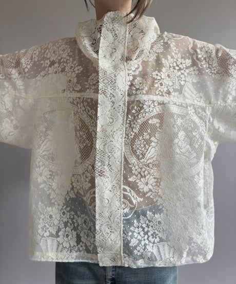 【RE;CIRCLE】RE Lace Hooded Jacket / 260824-011