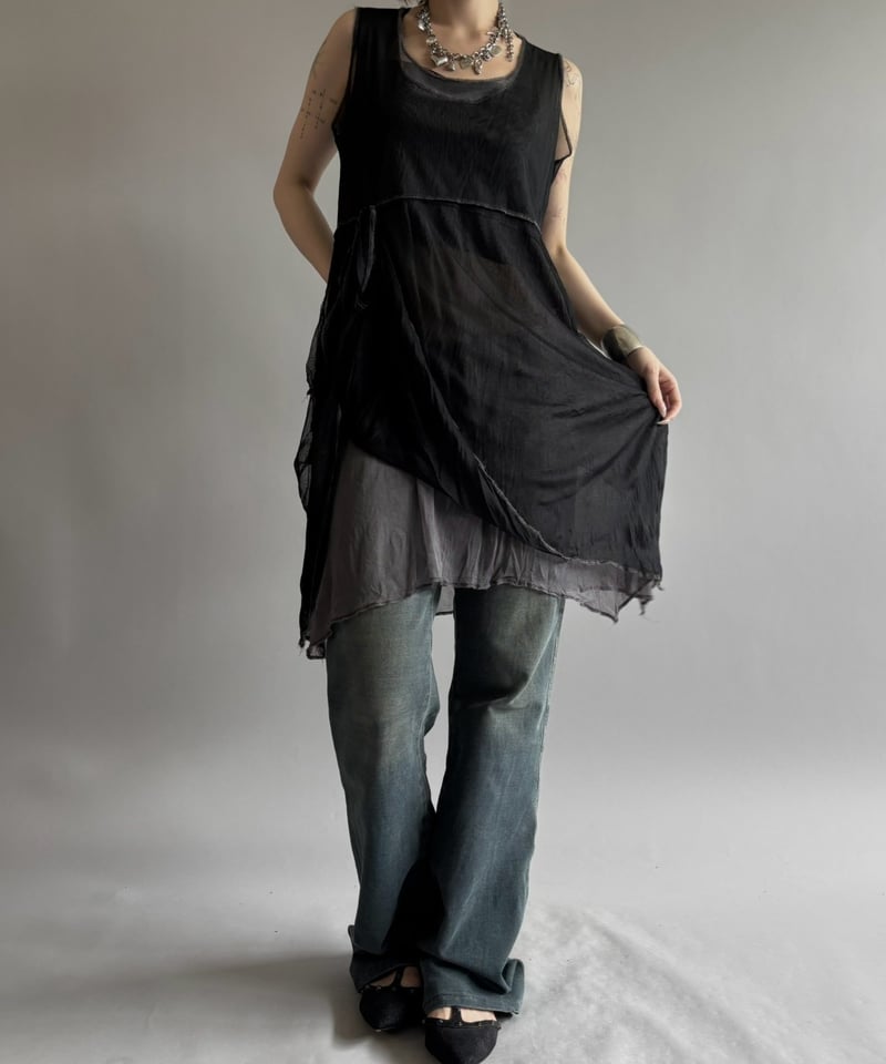 アンナ専用　ONE PIECE USED】 N/S Sheer One-Piece / 260815-022 | THE T