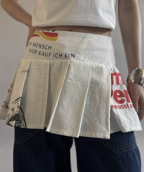 【RE;CIRCLE】  RE Eco Bag Pleats Skirt / 260810-017