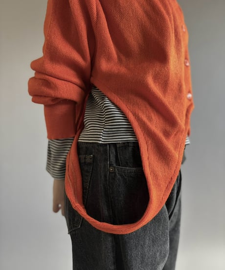 【RE;CIRCLE】 RE Deformed Acrylic Cardigan / 261005-006