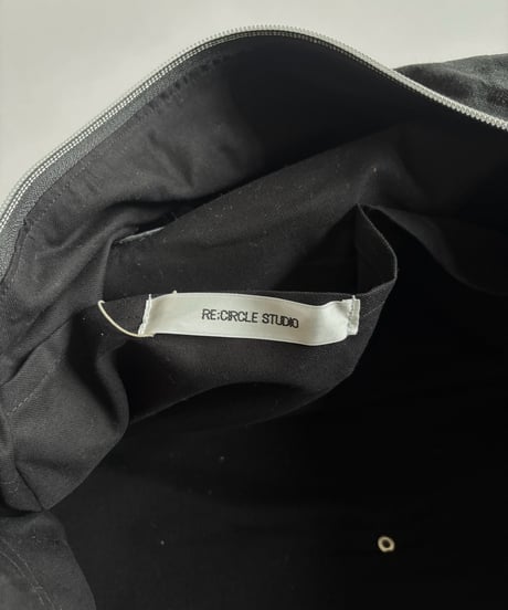 【RE;CIRCLE】 RE French Bedcover Boston Bag Wappen Black /261026-029