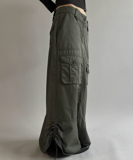 【USED】 Nylon Cargo Pocket Skirt / 261003-026