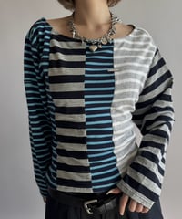 【Chinatsu Aoyama】 Patchwork Border Top  /  2601022-003