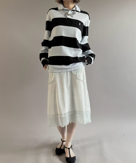 【USED】 90's Polo Ralph Lauren Striped Rugby Shirt / 261003-019