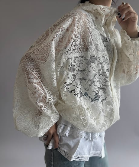 【RE;CIRCLE】RE Lace Hooded Jacket / 260914-002