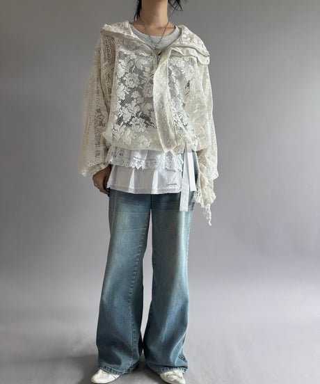 【RE;CIRCLE】RE Lace Hooded Jacket / 260914-002