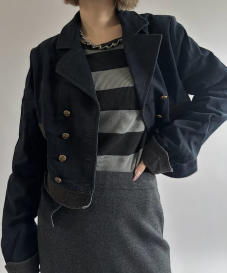 【USED】 POLO JEANS Cropped Napoleon Jacket  / 261003-001