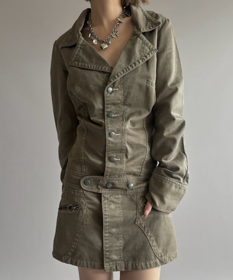 【USED】 DIESEL Design Long Length Jacket / 261010-002