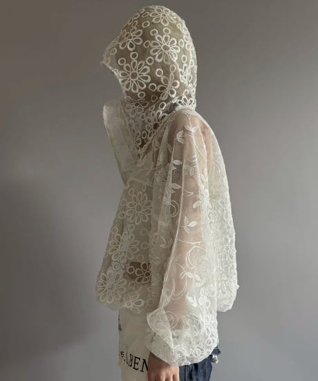 【RE;CIRCLE】RE Crochet  Hooded Blouson / 260709-014