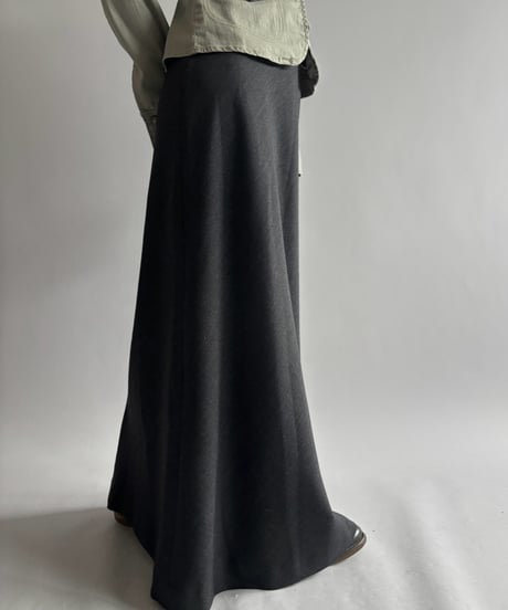 【USED】 Wool Mix Flare Skirt /261010-007