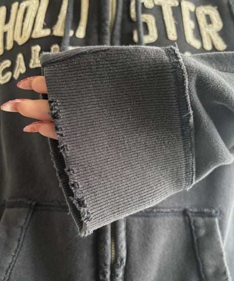 【USED】 HOLLI STER Patch Zip-Up Hoodie / 261010-015