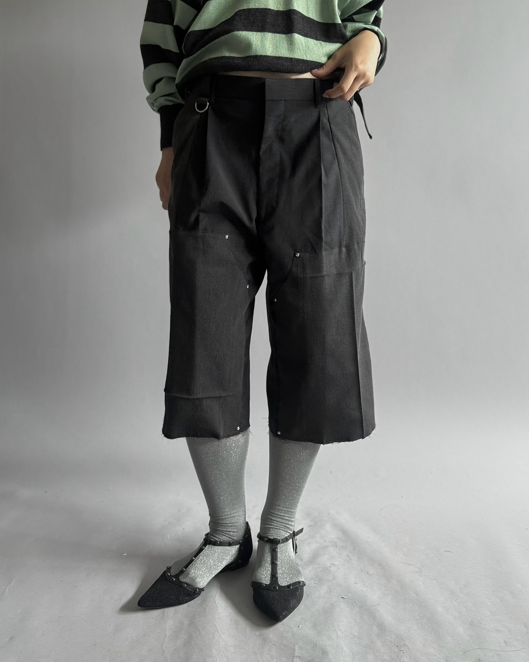 Chinatsu Aoyama】 Re Suit Double Knee Shorts /