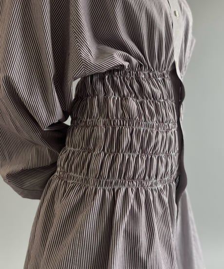 【RE;CIRCLE】 RE Shirring Shirt / 261008-003