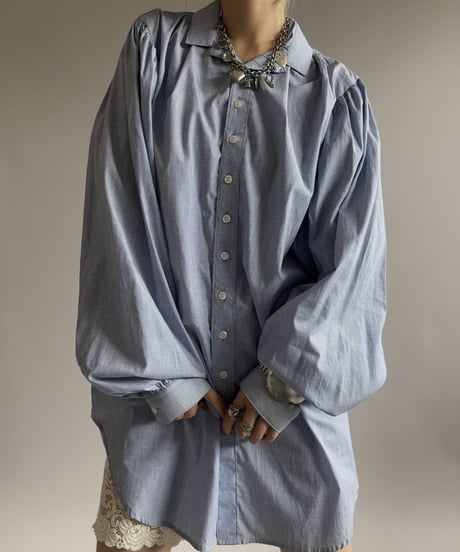 【USED】 Long Gathered Shirt  / 260926-003