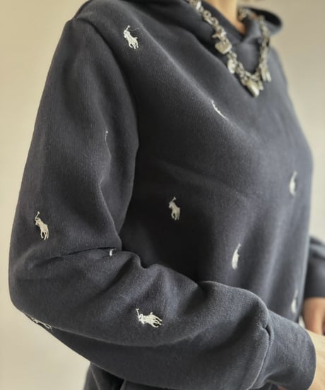【USED】 Polo Ralph Lauren Embroidery Hoodie / 261003-030